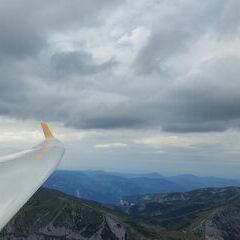 Flugwegposition um 15:35:55: Aufgenommen in der Nähe von Kapellen, Österreich in 2158 Meter